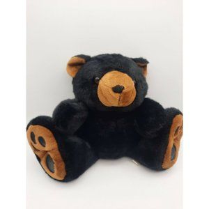 ASI 62960 10" Black Bear Plush  w/Big Paws/Feet  Soft & Cuddly